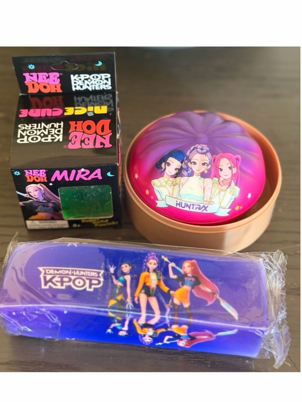 NEE DOH Mira K-Pop Demon Hunters Squishy Set- Pink Purple